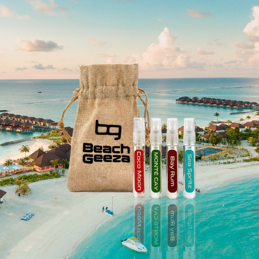 Beach Geeza EDP Discovery Set - all 4 scents sample set niche fragrance Austin TX