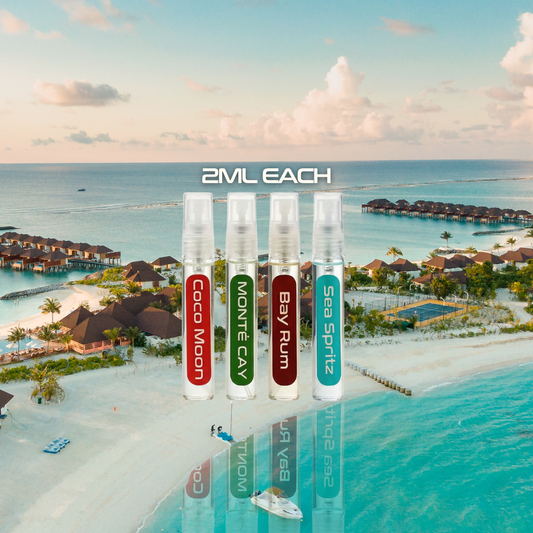 Beach Geeza EDP Discovery Set - all 4 scents sample set niche fragrance Austin TX
