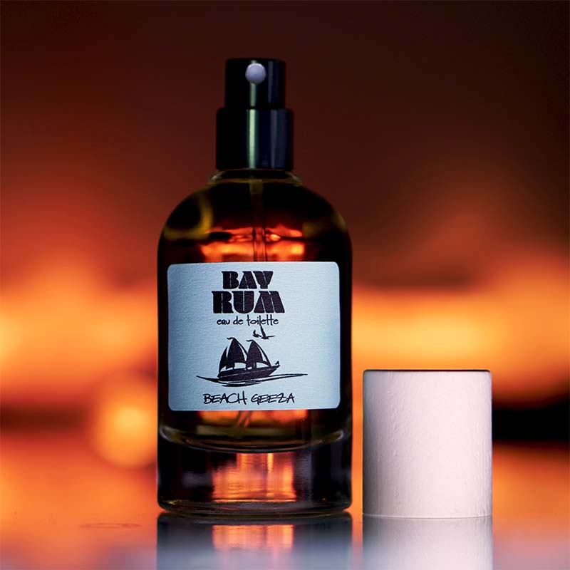 Bay Rum EDP 50ml by Beach Geeza Fragrances - A light boozy spicy woodsy and aromaticeau de toilette for cooler seasons or close encounters.