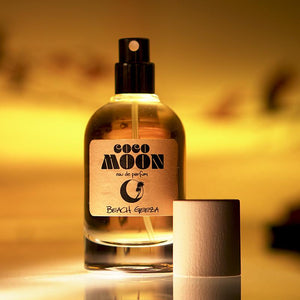 Coco Moon EDP 50ml by Beach Geeza - A tropical coconut pineapple woody fragrance for warm spring or hot summer vacations.