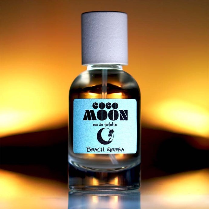 Coco Moon EDT 50ml by Beach Geeza Fragrances - A tropical coconut pineapple woody eau de parfum for spring and summer beach or tropical vacation.