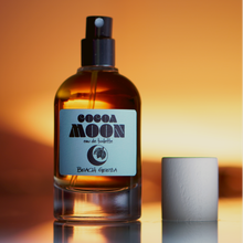 Load image into Gallery viewer, Cocoa Moon EDP 50ml by Beach Geeza - A chocolate coconut woody gourmond vacation fragrance for fall and winder holiday vacations.